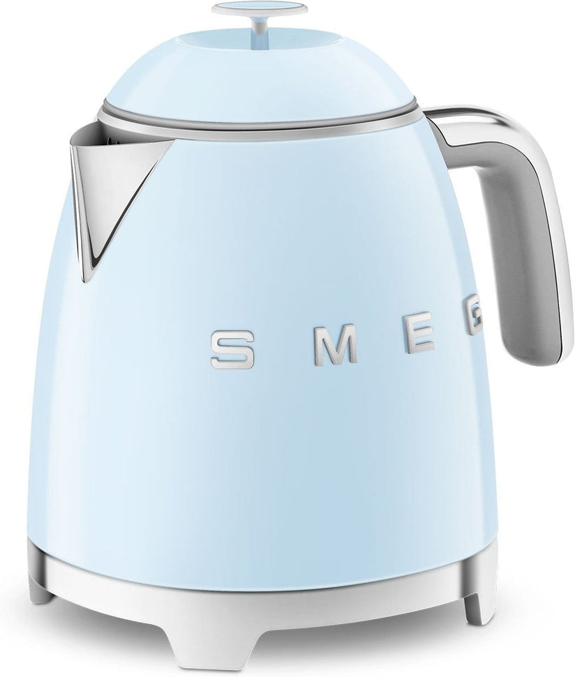 Smeg - 0.8 L 50's Mini Style Kettle with 3D Logo Pastel Blue - KLF05PBUS
