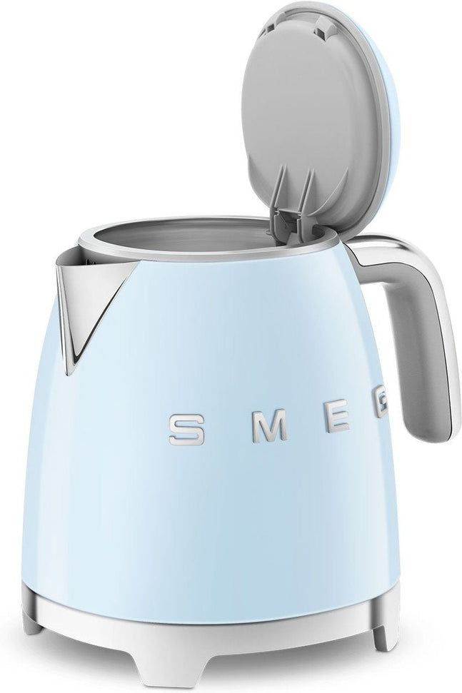 Smeg - 0.8 L 50's Mini Style Kettle with 3D Logo Pastel Blue - KLF05PBUS