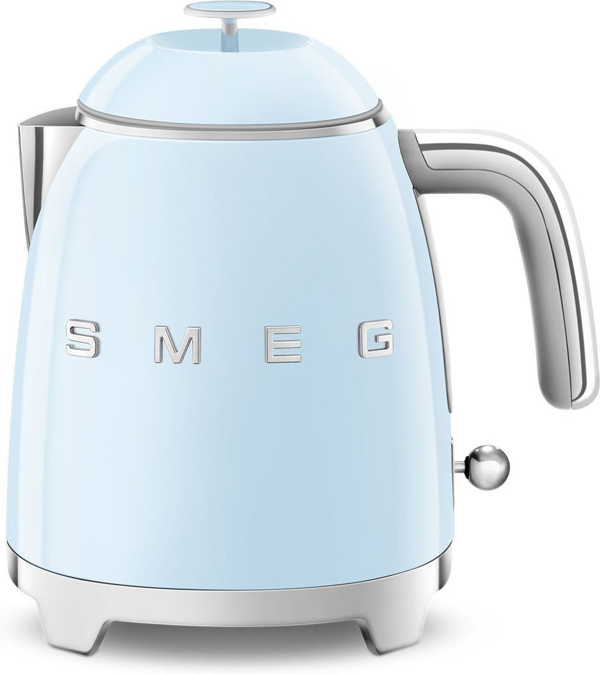 Smeg - 0.8 L 50's Mini Style Kettle with 3D Logo Pastel Blue - KLF05PBUS
