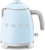 Smeg - 0.8 L 50's  Mini Style Kettle with 3D Logo Pastel Blue - KLF05PBUS