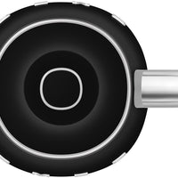 Smeg - 0.8 L 50's Style Mini Kettle with 3D Logo Black - KLF05BLUS