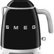 Smeg - 0.8 L 50's Style Mini Kettle with 3D Logo Black - KLF05BLUS