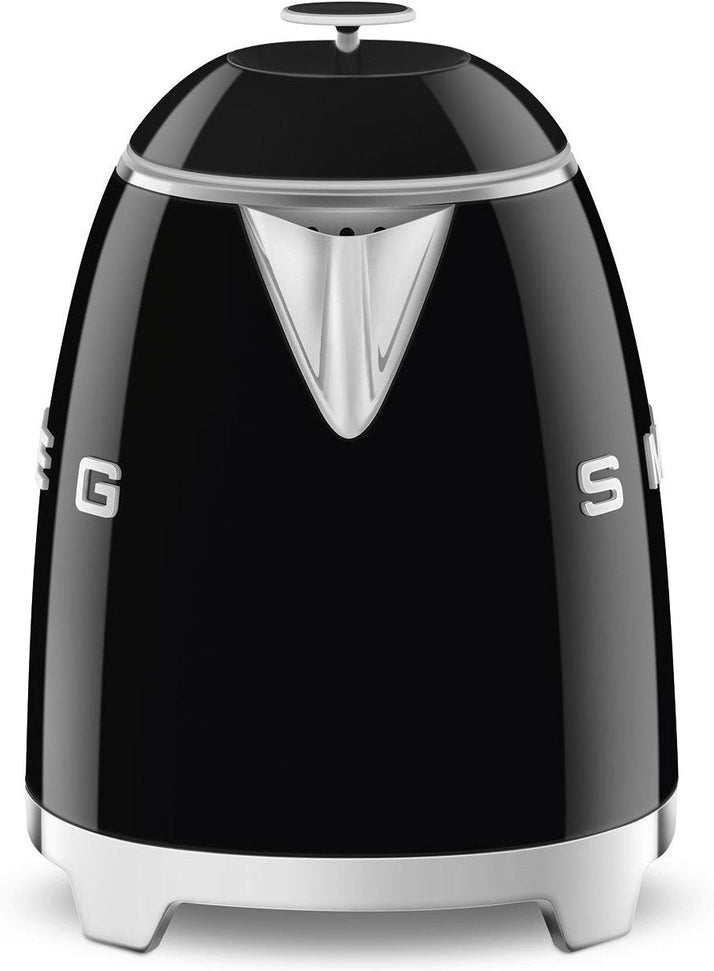 Smeg - 0.8 L 50's Style Mini Kettle with 3D Logo Black - KLF05BLUS