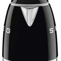 Smeg - 0.8 L 50's Style Mini Kettle with 3D Logo Black - KLF05BLUS