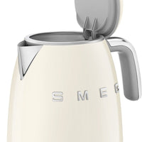 Smeg - 0.8 L 50's Style Mini Kettle with 3D Logo Cream - KLF05CRUS