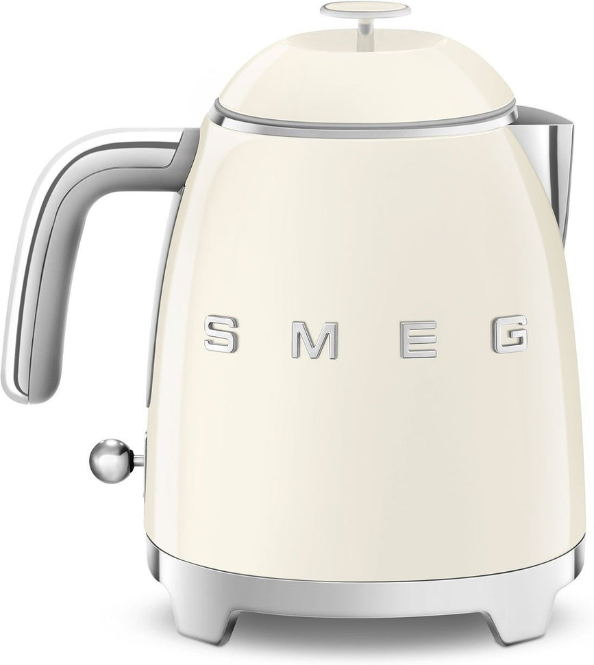 Smeg - 0.8 L 50's Style Mini Kettle with 3D Logo Cream - KLF05CRUS