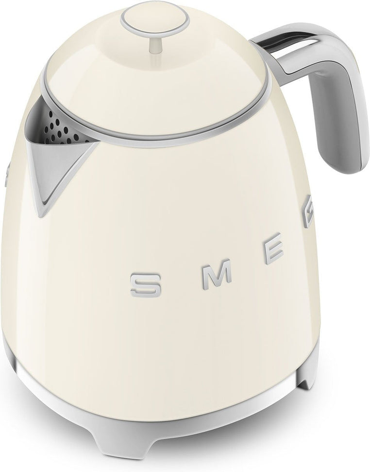 Smeg - 0.8 L 50's Style Mini Kettle with 3D Logo Cream - KLF05CRUS