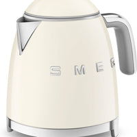 Smeg - 0.8 L 50's Style Mini Kettle with 3D Logo Cream - KLF05CRUS