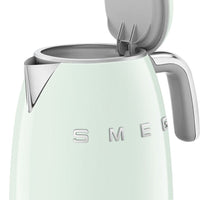 Smeg - 0.8 L 50's Style Mini Kettle with 3D Logo Pastel Green - KLF05PGUS