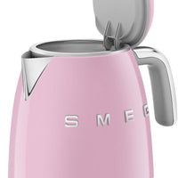 Smeg - 0.8 L 50's Style Mini Kettle with 3D Logo Pastel Pink - KLF05PKUS