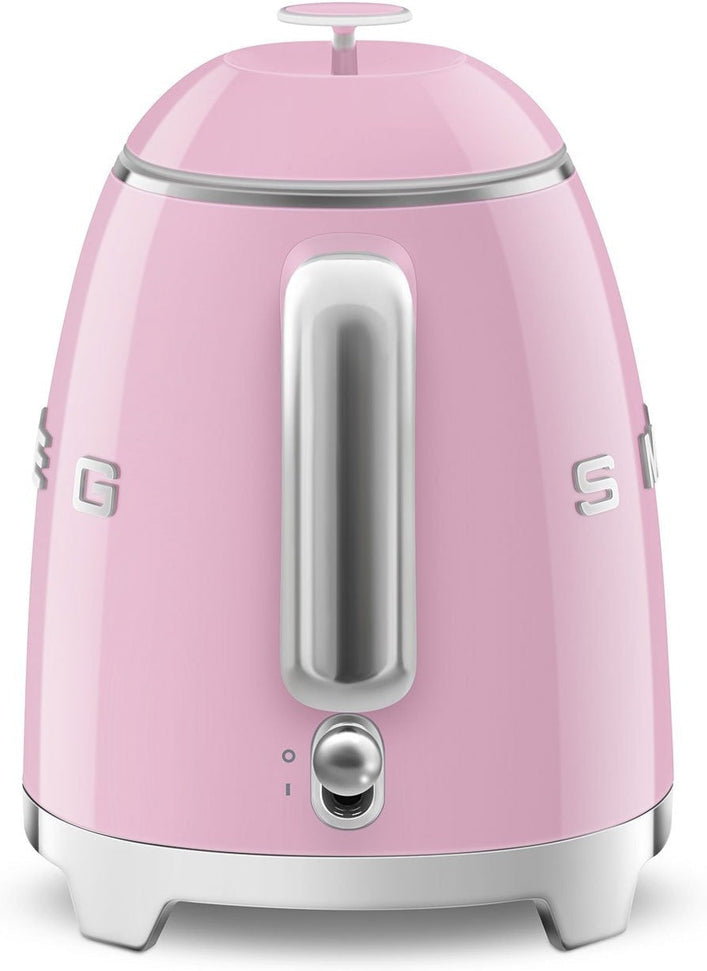 Smeg - 0.8 L 50's Style Mini Kettle with 3D Logo Pastel Pink - KLF05PKUS