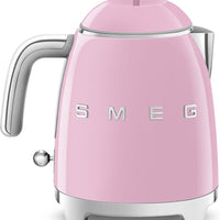 Smeg - 0.8 L 50's Style Mini Kettle with 3D Logo Pastel Pink - KLF05PKUS