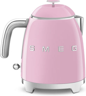 Smeg - 0.8 L 50's Style Mini Kettle with 3D Logo Pastel Pink - KLF05PKUS