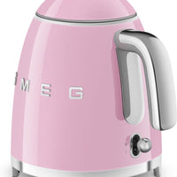 Smeg - 0.8 L 50's Style Mini Kettle with 3D Logo Pastel Pink - KLF05PKUS