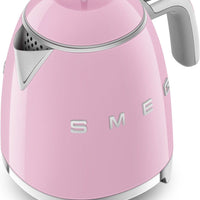 Smeg - 0.8 L 50's Style Mini Kettle with 3D Logo Pastel Pink - KLF05PKUS