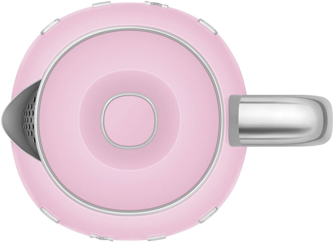 Smeg - 0.8 L 50's Style Mini Kettle with 3D Logo Pastel Pink - KLF05PKUS