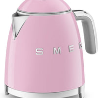 Smeg - 0.8 L 50's Style Mini Kettle with 3D Logo Pastel Pink - KLF05PKUS