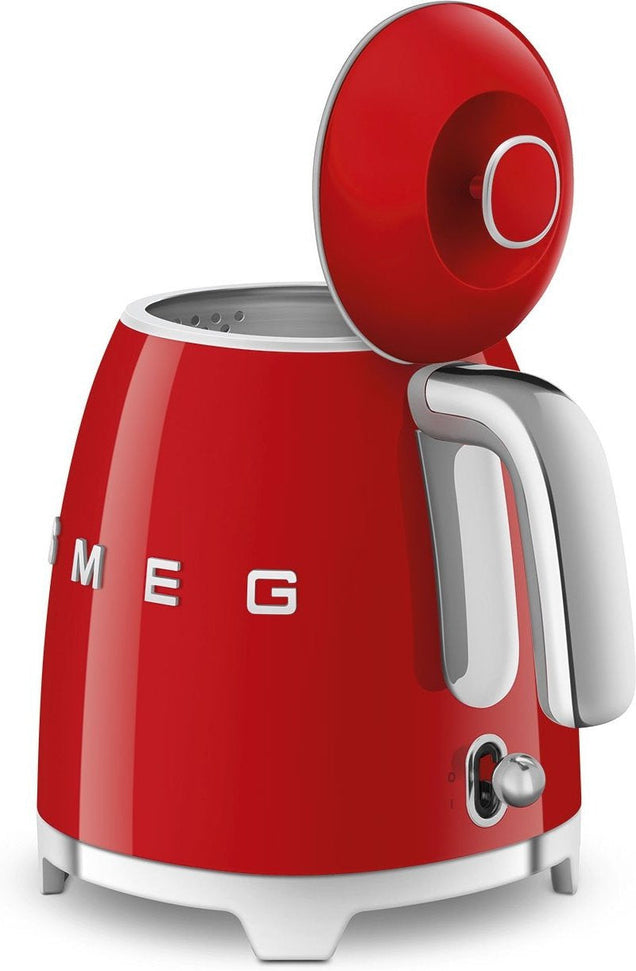 Smeg - 0.8 L 50's Style Mini Kettle with 3D Logo Red - KLF05RDUS