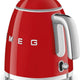 Smeg - 0.8 L 50's Style Mini Kettle with 3D Logo Red - KLF05RDUS
