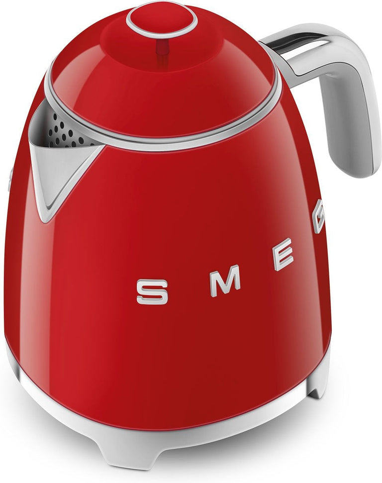 Smeg - 0.8 L 50's Style Mini Kettle with 3D Logo Red - KLF05RDUS