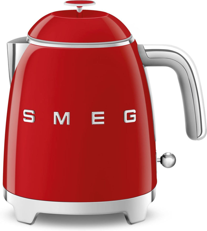 Smeg - 0.8 L 50's Style Mini Kettle with 3D Logo Red - KLF05RDUS