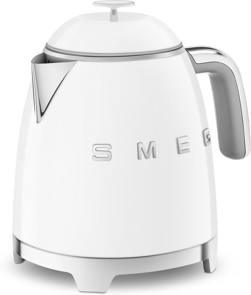 Smeg - 0.8 L 50's Style Mini Kettle with 3D Logo White - KLF05WHUS