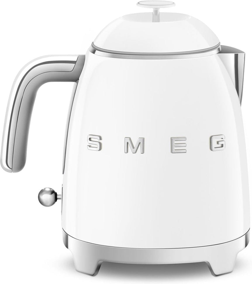 Smeg - 0.8 L 50's Style Mini Kettle with 3D Logo White - KLF05WHUS