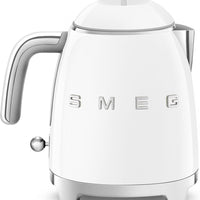Smeg - 0.8 L 50's Style Mini Kettle with 3D Logo White - KLF05WHUS