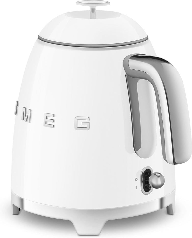 Smeg - 0.8 L 50's Style Mini Kettle with 3D Logo White - KLF05WHUS