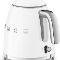 Smeg - 0.8 L 50's Style Mini Kettle with 3D Logo White - KLF05WHUS