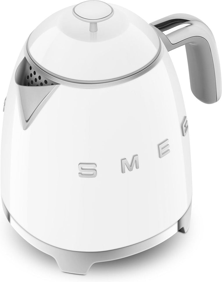 Smeg - 0.8 L 50's Style Mini Kettle with 3D Logo White - KLF05WHUS