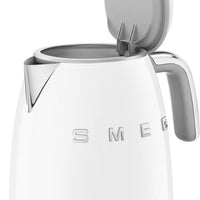 Smeg - 0.8 L 50's Style Mini Kettle with 3D Logo White - KLF05WHUS