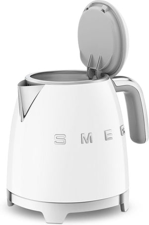 Smeg - 0.8 L 50's Style Mini Kettle with 3D Logo White - KLF05WHUS
