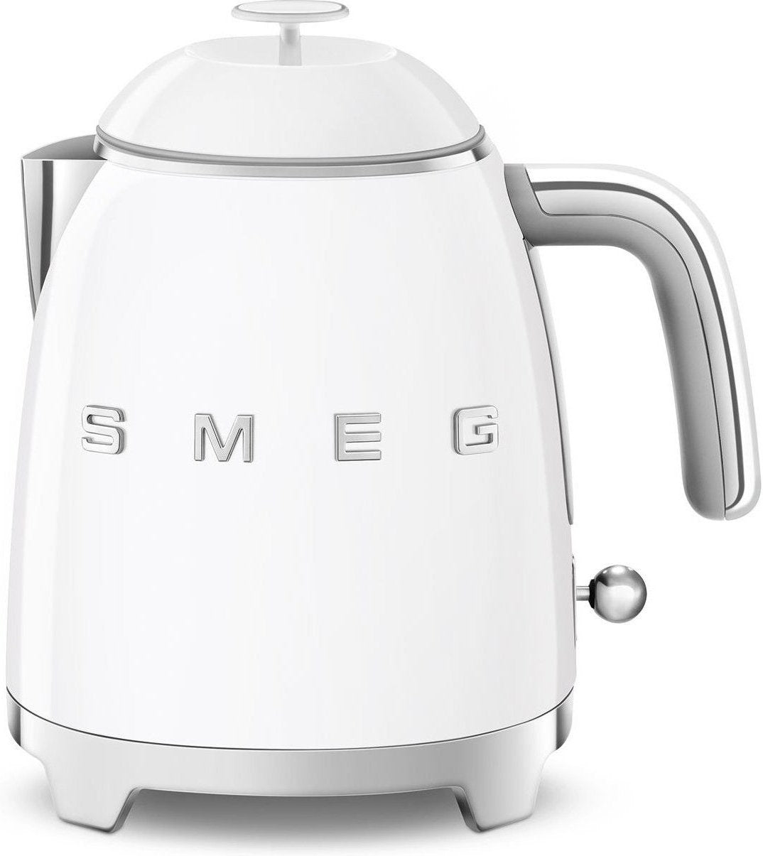 Smeg - 0.8 L 50's Style Mini Kettle with 3D Logo White - KLF05WHUS
