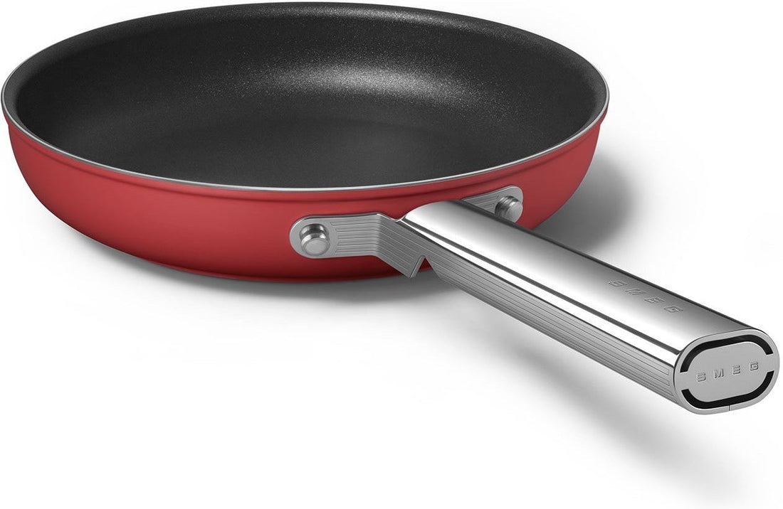 Smeg - 10" 50's Style Non-Stick Fry Pan Red - CKFF2601RDM