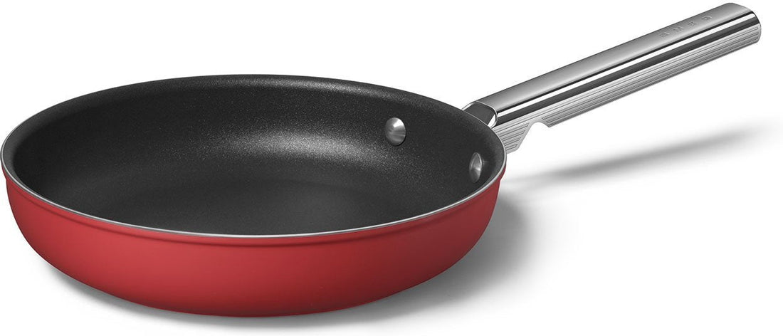 Smeg - 10" 50's Style Non-Stick Fry Pan Red - CKFF2601RDM