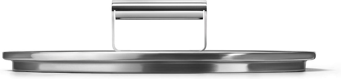 Smeg - 10″ Flat Tempered Glass Lid With Stainless Steel Rim - CKFL2601