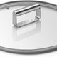 Smeg - 10″ Flat Tempered Glass Lid With Stainless Steel Rim - CKFL2601