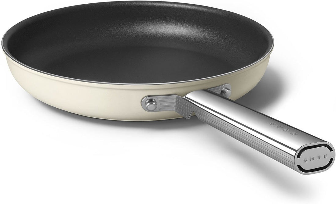 Smeg - 11" 50's Style Non-Stick Fry Pan Cream - CKFF2801CRM