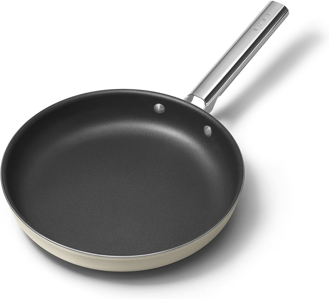 Smeg - 11" 50's Style Non-Stick Fry Pan Cream - CKFF2801CRM