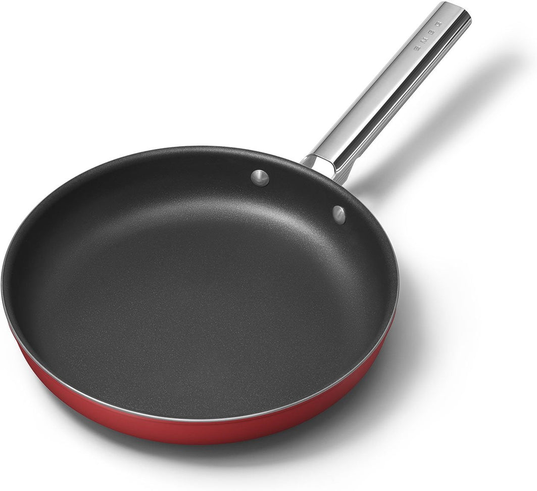 Smeg - 11" 50's Style Non-Stick Fry Pan Red - CKFF2801RDM
