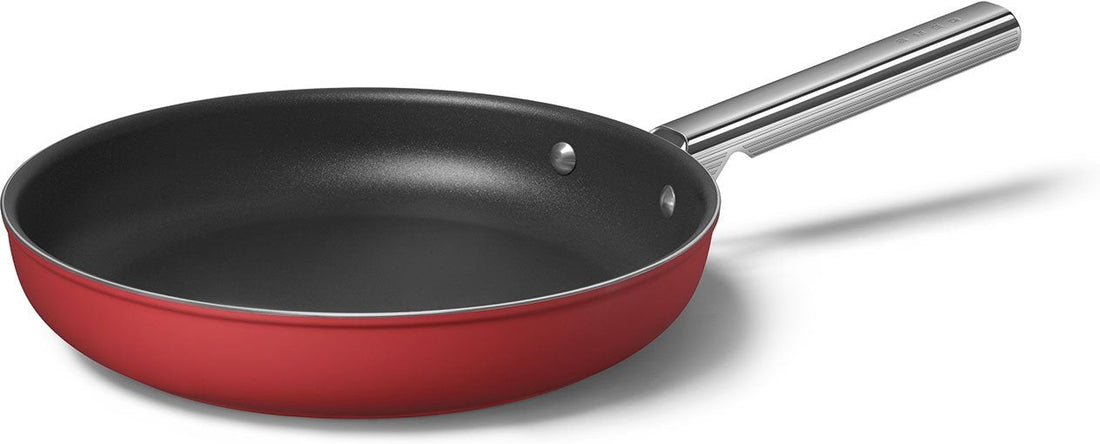 Smeg - 12" 50's Style Non-Stick Fry Pan Red - CKFF3001RDM