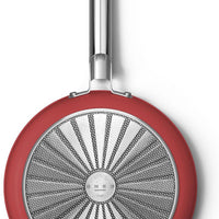 Smeg - 12" 50's Style Non-Stick Fry Pan Red - CKFF3001RDM