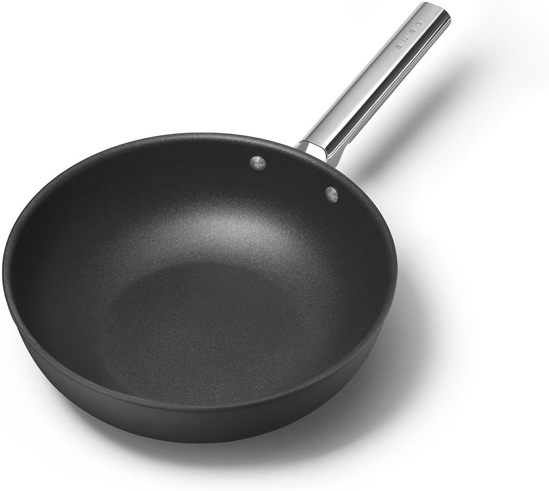 Smeg - 12" 50's Style Non-Stick Wok Black - CKFW3001BLM