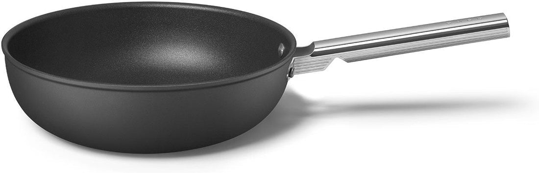 Smeg - 12" 50's Style Non-Stick Wok Black - CKFW3001BLM