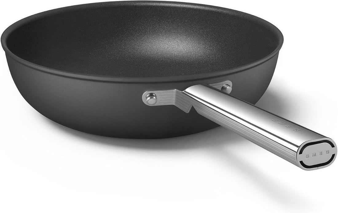 Smeg - 12" 50's Style Non-Stick Wok Black - CKFW3001BLM