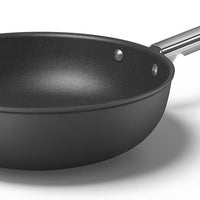 Smeg - 12" 50's Style Non-Stick Wok Black - CKFW3001BLM