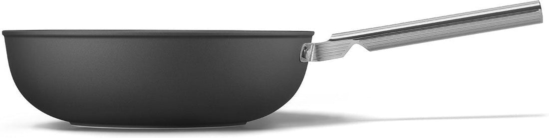Smeg - 12" 50's Style Non-Stick Wok Black - CKFW3001BLM