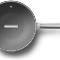 Smeg - 12" 50's Style Non-Stick Wok Cream - CKFW3001CRM