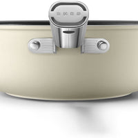 Smeg - 12" 50's Style Non-Stick Wok Cream - CKFW3001CRM